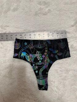New xs black light reflective mushroom bottom shorts rave festival high waist Bundle deals available, feel free to message me with offers or questio