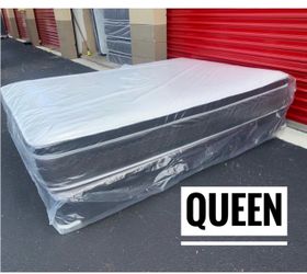 Queen Size Mattress Set PillowTop – Brand New –  Same Day Delivery Available 🚚