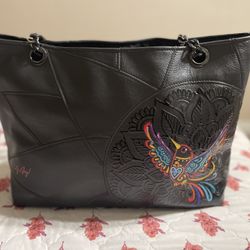 Large Genuine Leather Tote Bag 