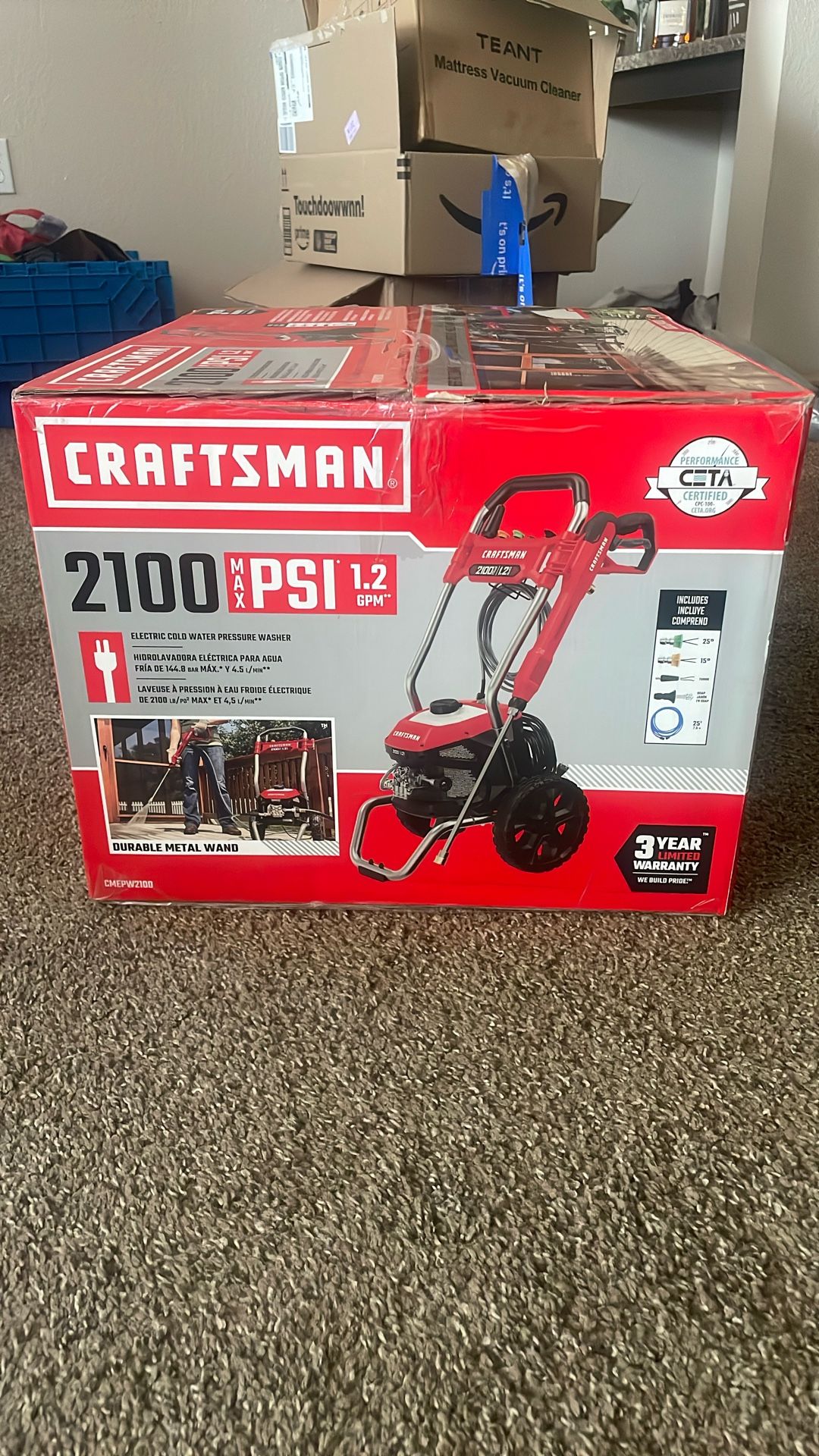 Unused Craftsman Electric Pressure Washer