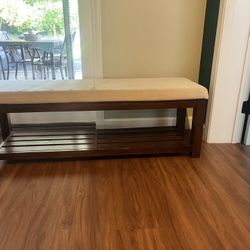 Upholstered Wood Bench