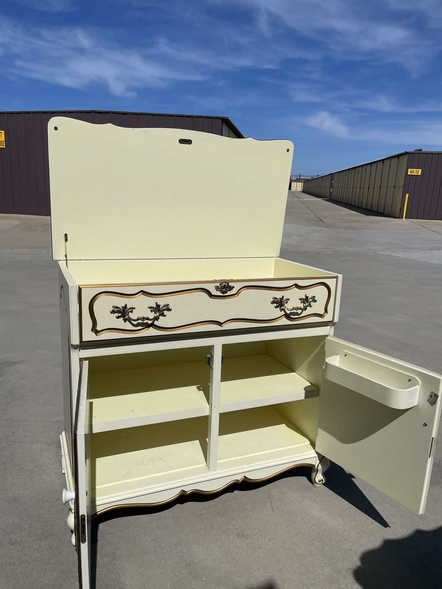 Antique Cabinet Desk 