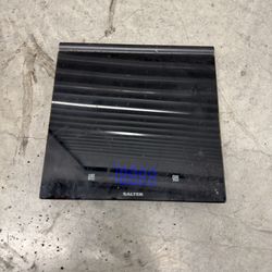 Salter 1047 BK Digital Kitchen Scale ‑ Black Glass Top, 11 lb / 5 kg Capacity, Tested Working