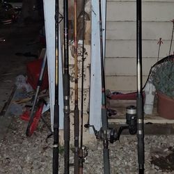 Fishing Poles 2 Deep Sea And 4 Freshwater