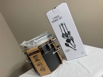 Sedona Kitchen 3-Piece Multi Cooker + 7-Piece Utensil Set