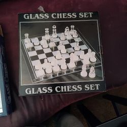 Glass Chess Set 