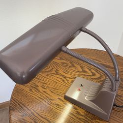 Vintage Mid-century Industrial Dazor 1000 Double Gooseneck Desk Task Lamp Office Lab Light
