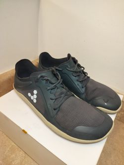Vivobarefoot Primus Lite Men US 10 / EU 43 Charcoal Grey Gum Sole Barefoot Shoes