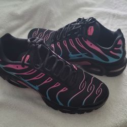 Nike Air Max Plus Tn Miami Vice Black Blue Fuchsia Pink Size 10