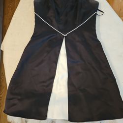Black With White Cocktail/Party Dress 