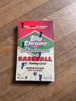 2025 Topps Chrome Platinum Baseball Trading Cards Box