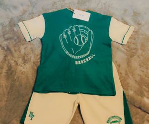 HOP Kids 3-Piece Baseball Jersey, T-shirt & Shorts