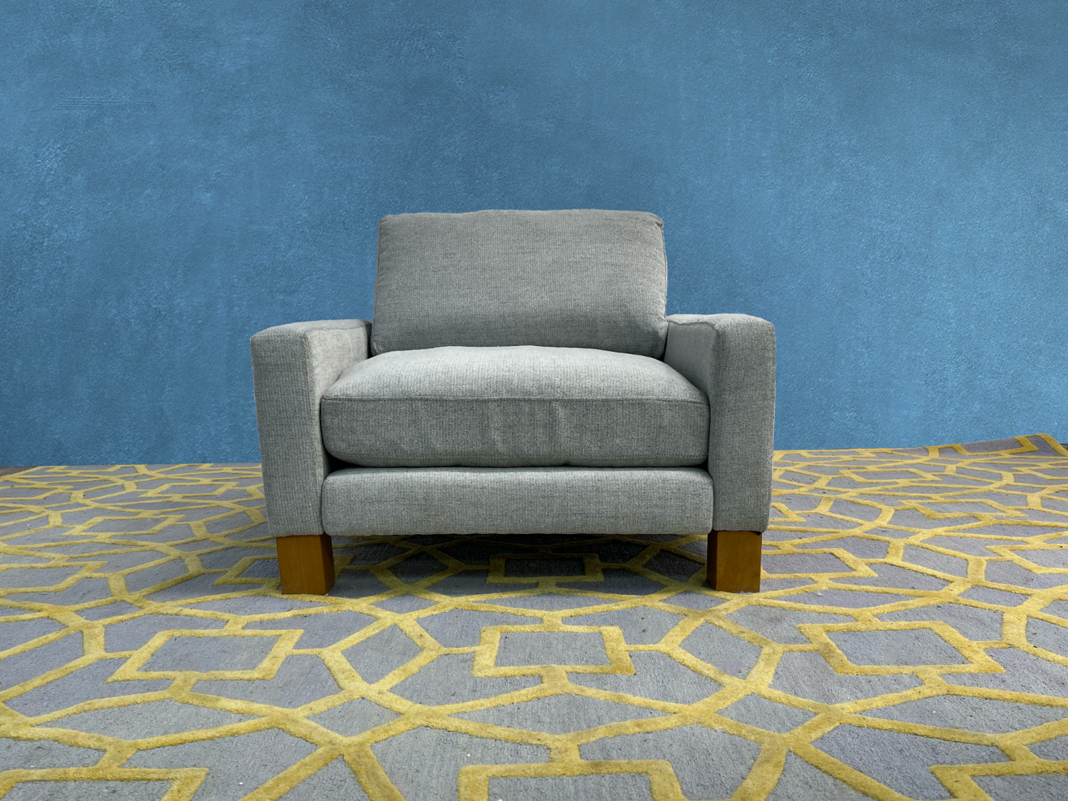 Delivery Available - Burrow Light Gray Chair