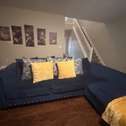 L-shaped Couch W/ Pictures ONLY $350