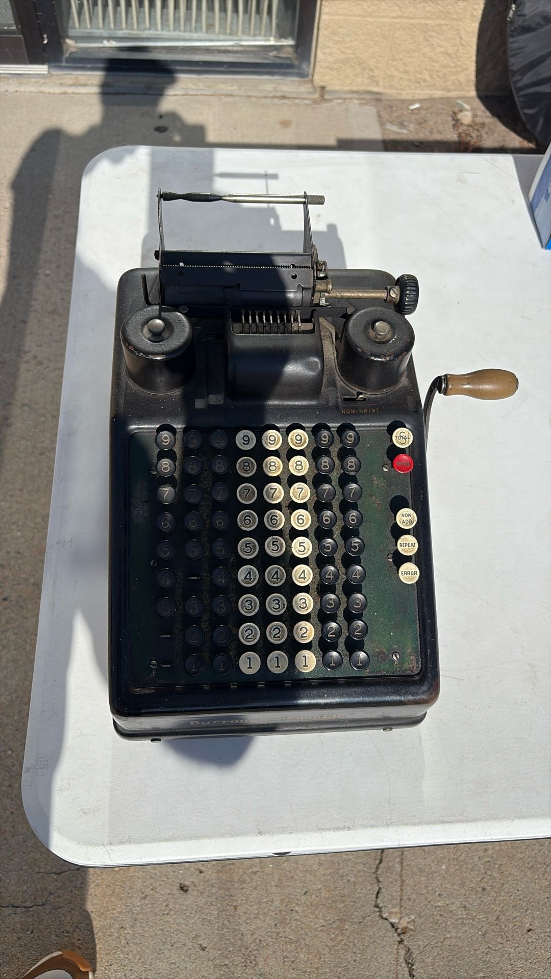 Burroughs Portable Adding Machine
