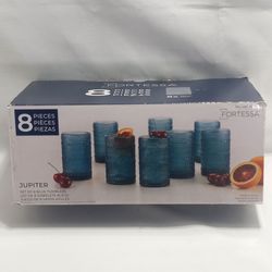 Jupiter Blue Tumblers Set 8-Pack
