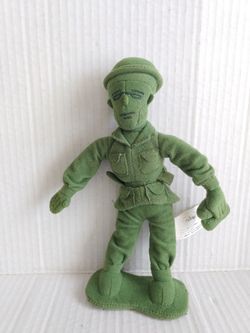 Green Army Man 8" plush toy Disney Pixar Toy Story - Rare Collectible