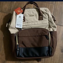 LOVEVOOK Laptop Backpack , Apricot-Coffee 17 inch