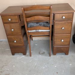 desk with chair