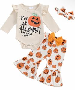 Halloween Baby Girl Ruffle Romper 0-3 months  new✨