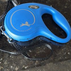 Blue Flexi Cord Leash