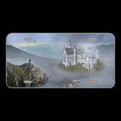 License Plate Novelty Car Front Manipulation Castle Mountain Seagull