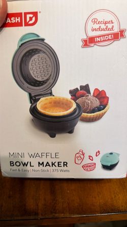 Dash Mini Waffle Bowl Maker BRAND NEW