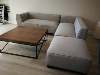 Sectional Sofa and coffee table