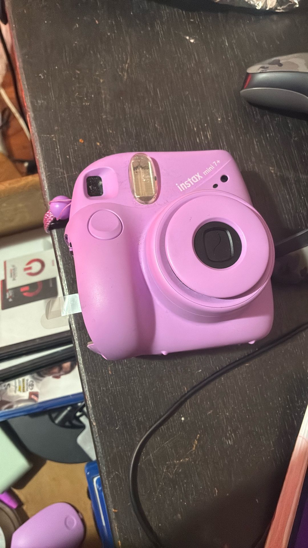 Purple Polaroid Camera