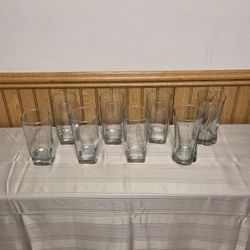 8 - 16oz Clear Drinking Glasses