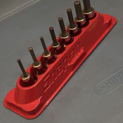 Snap-on Tools 8 pc 3/8" eDrive SAE Standard Hex Bit Socket Set (1/8-3/8")