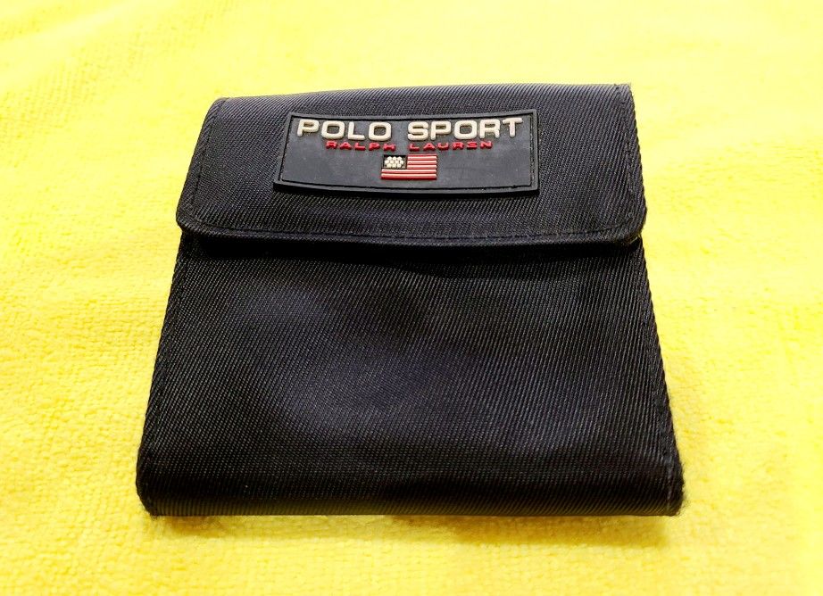 Vintage 90s Rare Polo Sport Ralph Lauren Nylon Wallet Trifold