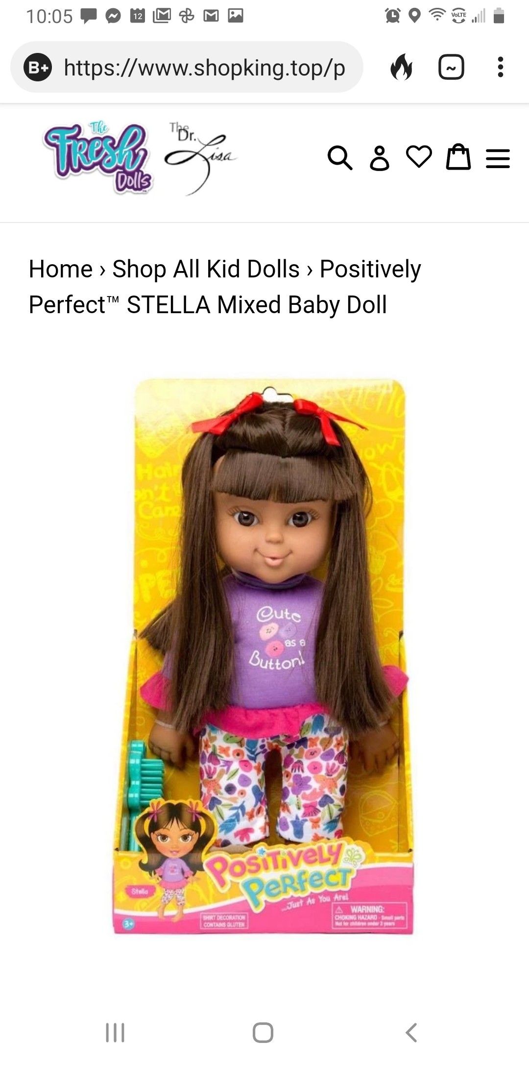 Positively perfect ethnic doll