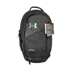 Under Armour Storm UA Hustle 4.0 Unisex Backpack Black/Silver Laptop School