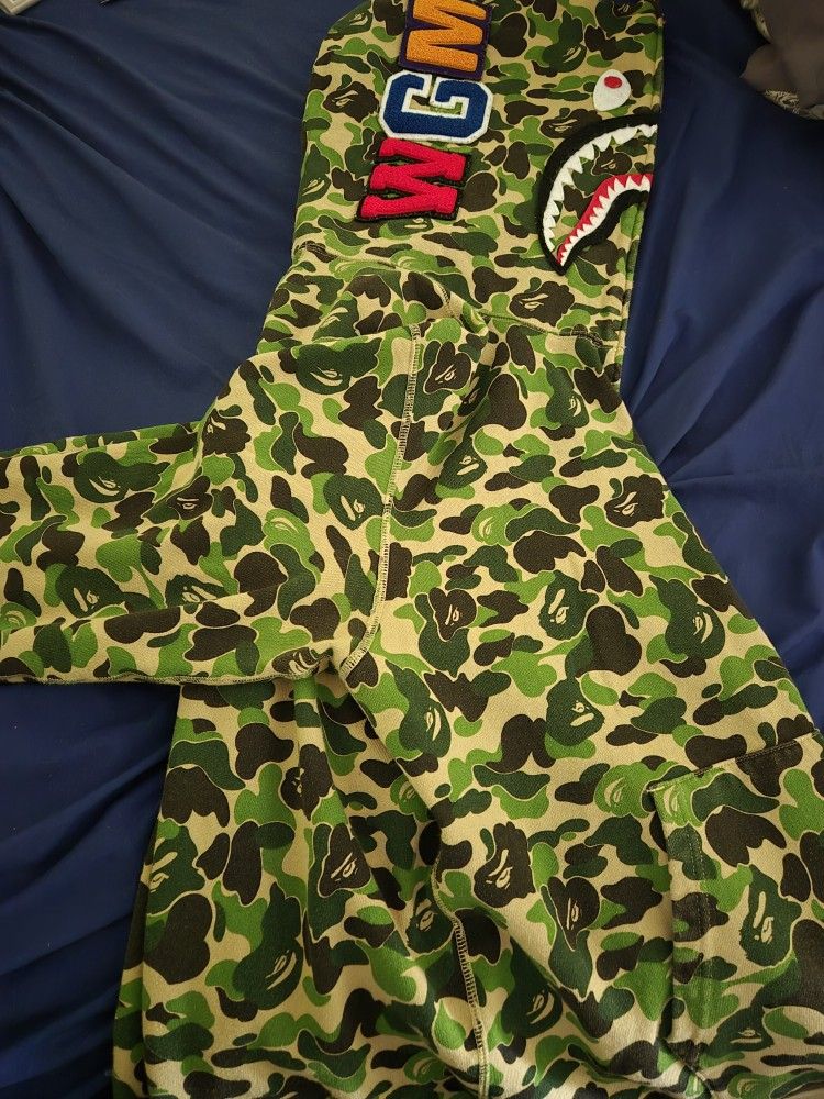 A Bathing Ape Cano Shark Hoodie Size Xxl