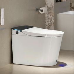 CANEST Smart Toilet with Bidet Built in, Foam Dispenser, 1000g MaP Flushing, Full-Area Seat Sensor, Auto Temperature Control Heated Seat, Auto Open/Cl