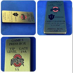 Vintage 1997 Ohio State Buckeyes VS Indiana Press Box Ticket Stub OSU Football 