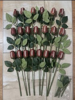 24-Pack Artificial Football Rose Bouquet