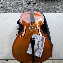 NEW Acoustic 3/4 Cello w/ Carrying Bag