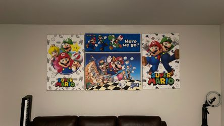 Super Mario Wall Art Poster Set of 4