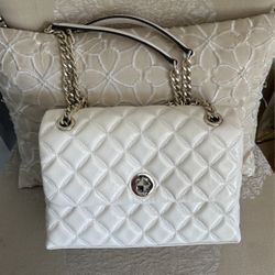 Kate Spade White Quilted Purse $100