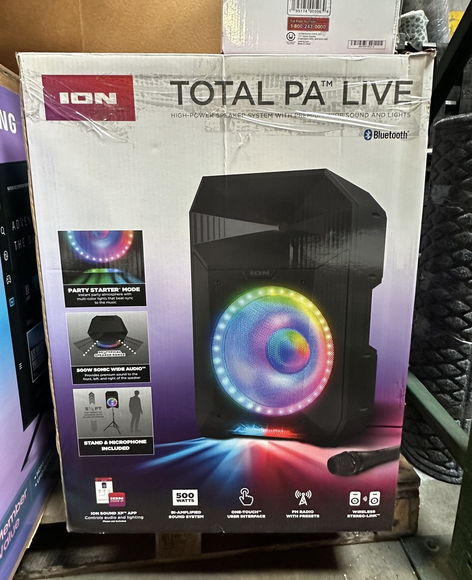 ION Total PA Live High Power Bluetooth Enabled PA Speaker System