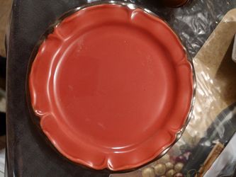 Burgundy Decorative Plate