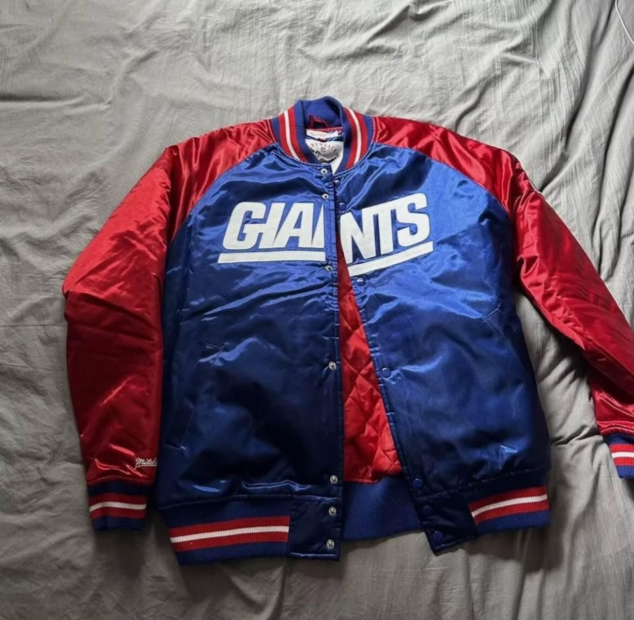 Mitchell & Ness NY Giants Vintage Throwback Jacket