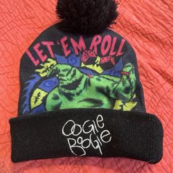 The Nightmare Before Christmas Oogie Boogie Let 'Em Roll Pom Beanie