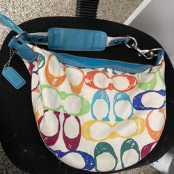 Coach Purse With Colors