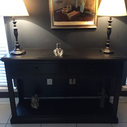 Side Table Matches Entertainment Center