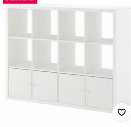 IKEA Kallax 4x2 Shelf Unit with Doors