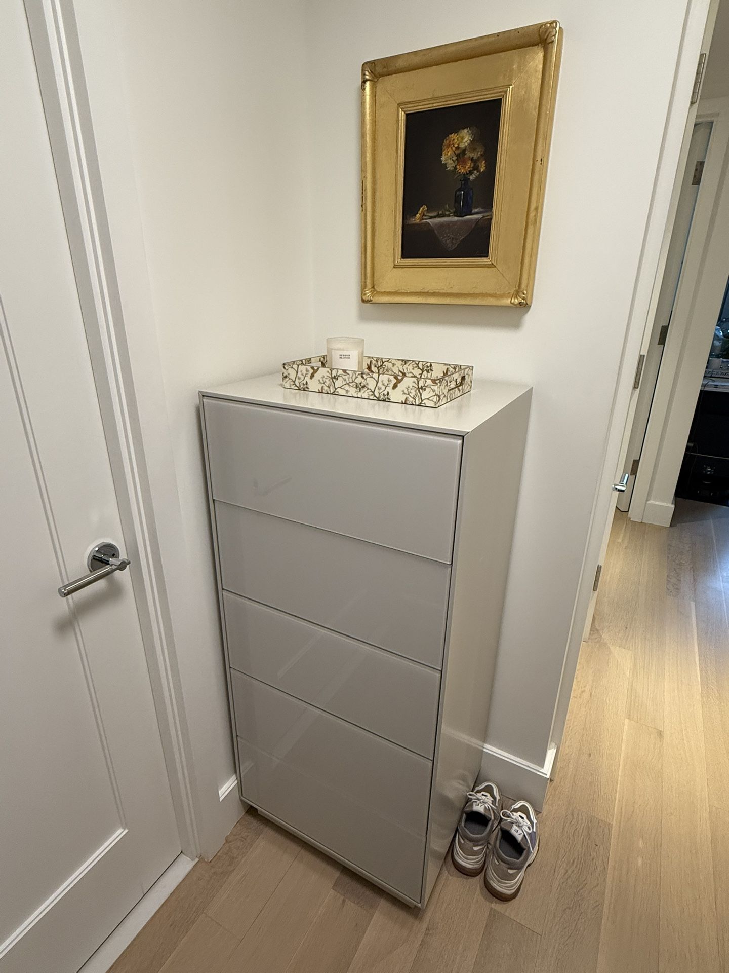 Tall Grey Dresser