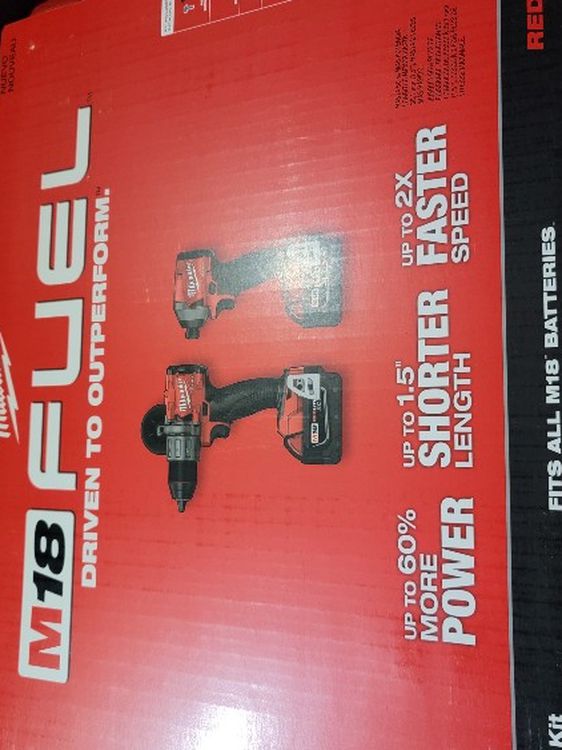NEW M18 FUEL Combo Kit With (2) 5ah Batteries And Charger